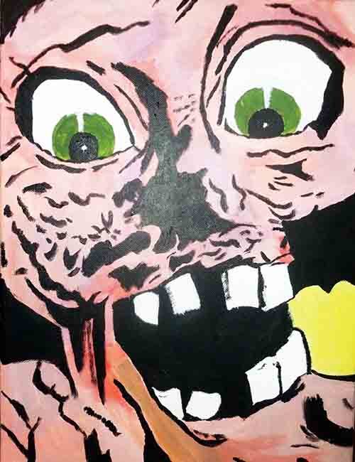 zombie painting