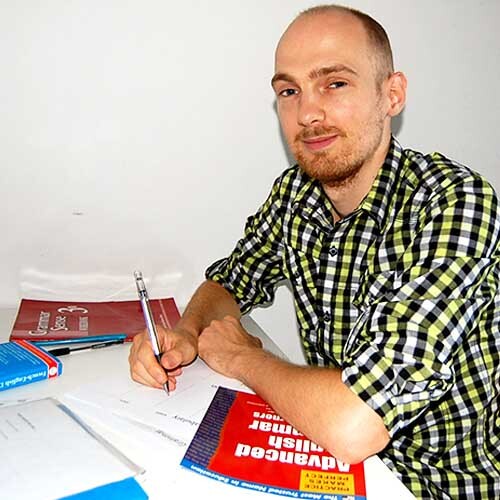 me teaching english