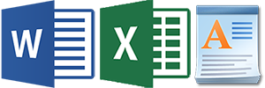 word excel wordpad