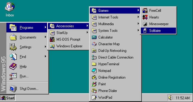early windows start menu 2
