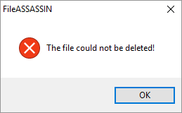 file assassin the file could not be deleted