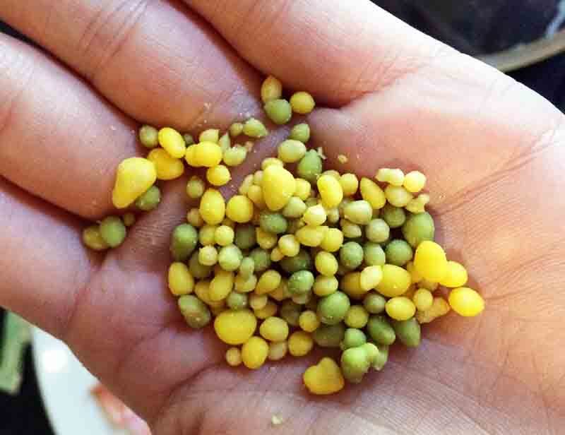 peas and sweetcorn