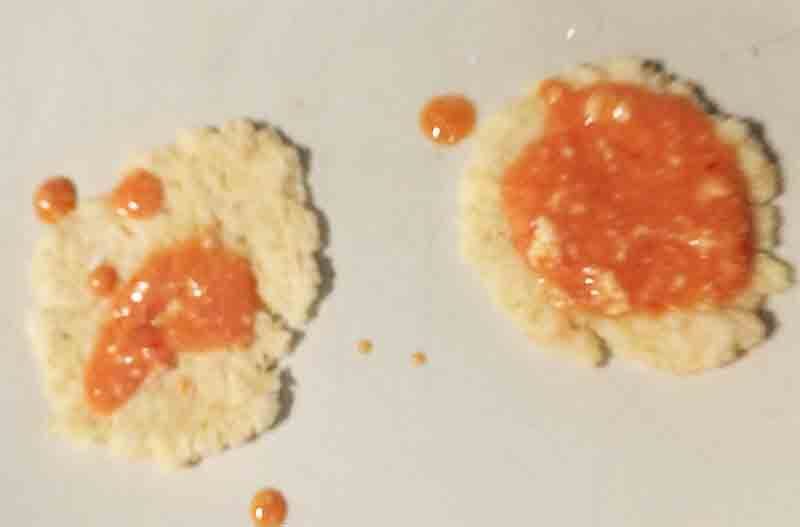 pizza bases with sauce