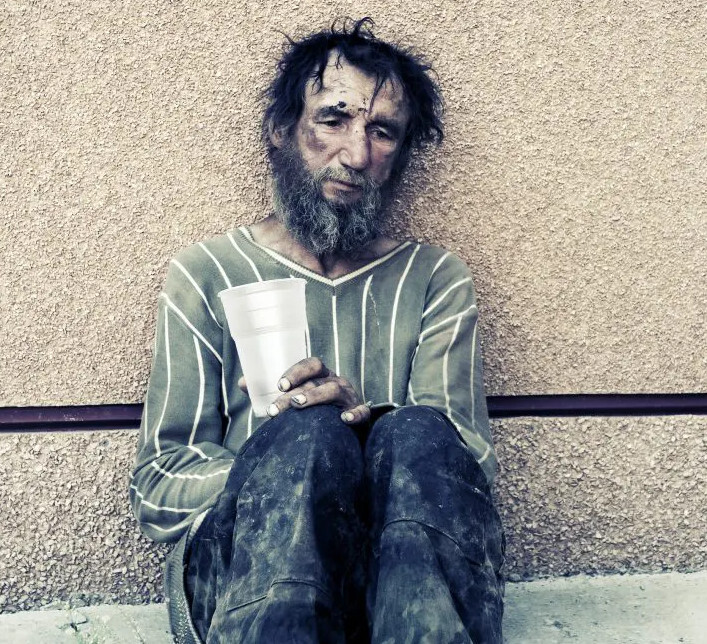 homeless man